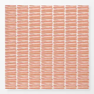 Tischdecke orangene Streifen Sommer