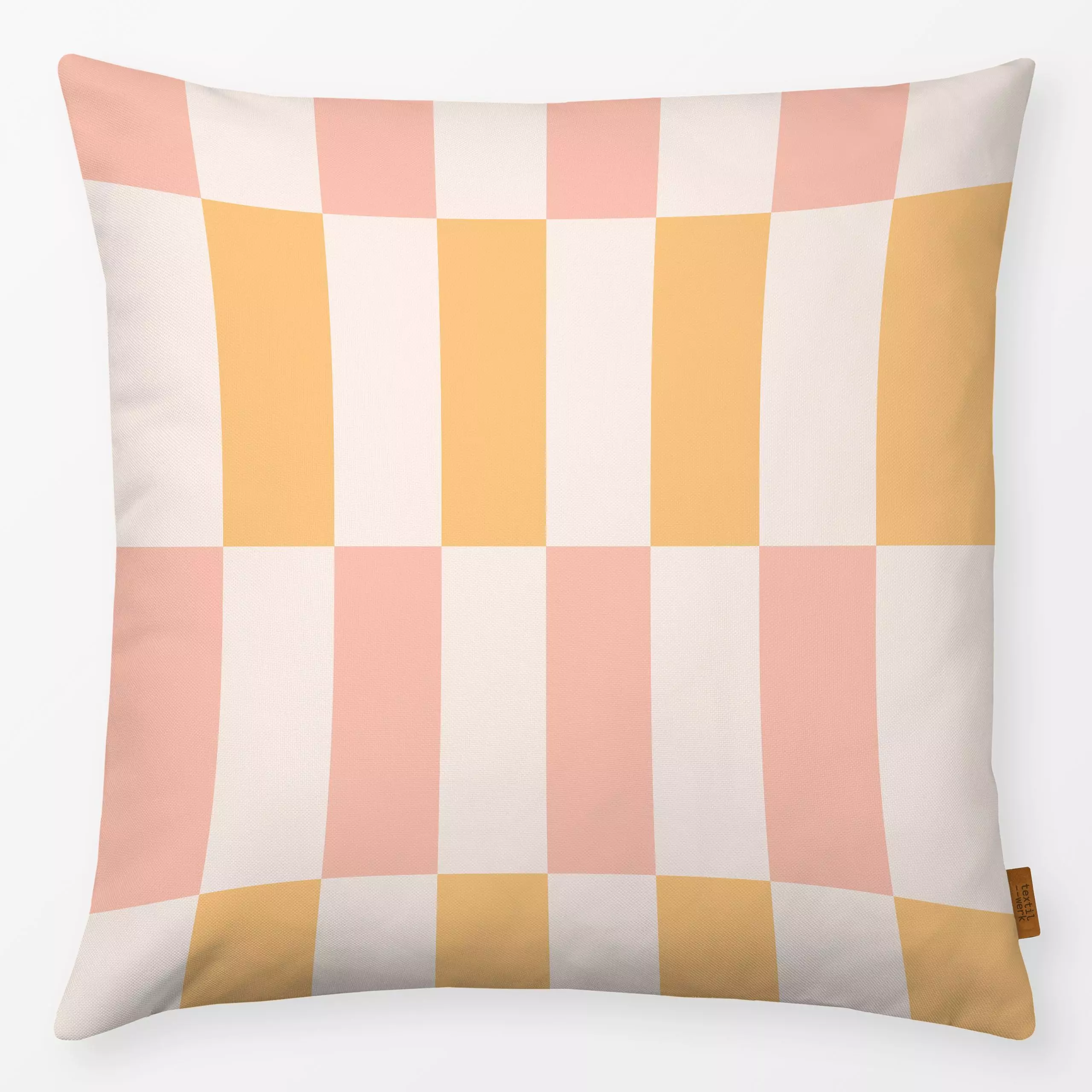 Kissen Muster Colour Block - Sommer, Symbole & Muster - von „Maren Gross "; grafisch, Karo, Happy, Schachbrett, colourblocki...