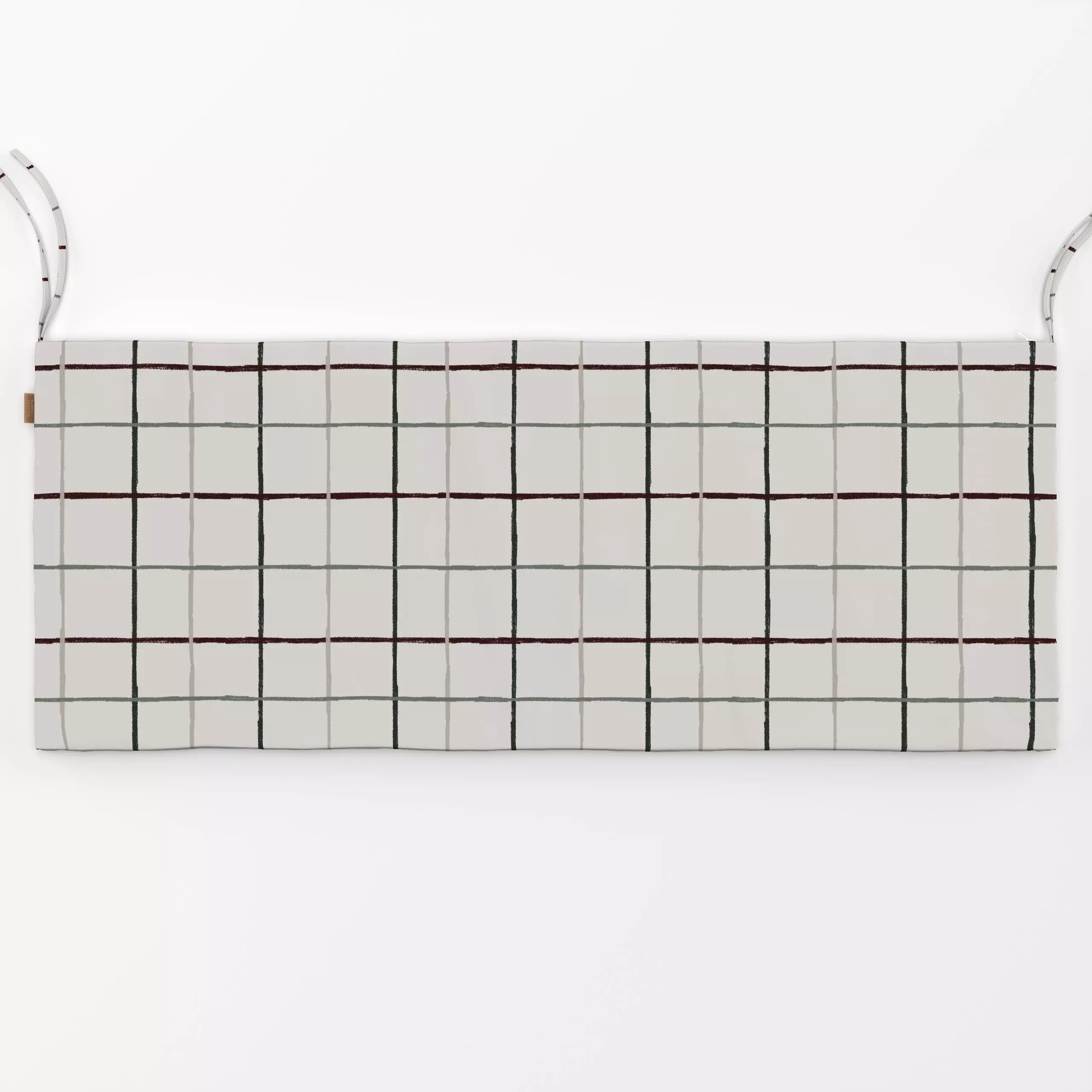 Bankauflage Karos Hellbeige - Weihnachten, Symbole & Muster - von „textilwerk"