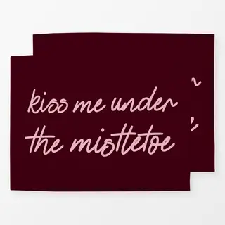 Tischset Kiss Me Under The Mistletoe