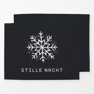 Tischset Stille Nacht anthrazit