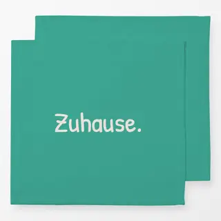 Servietten Zuhause grün