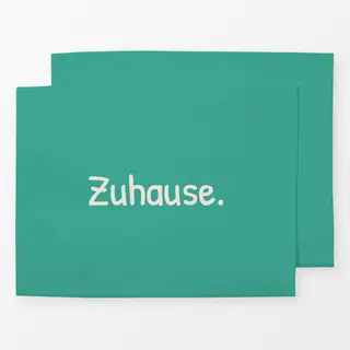 Tischset Zuhause grün