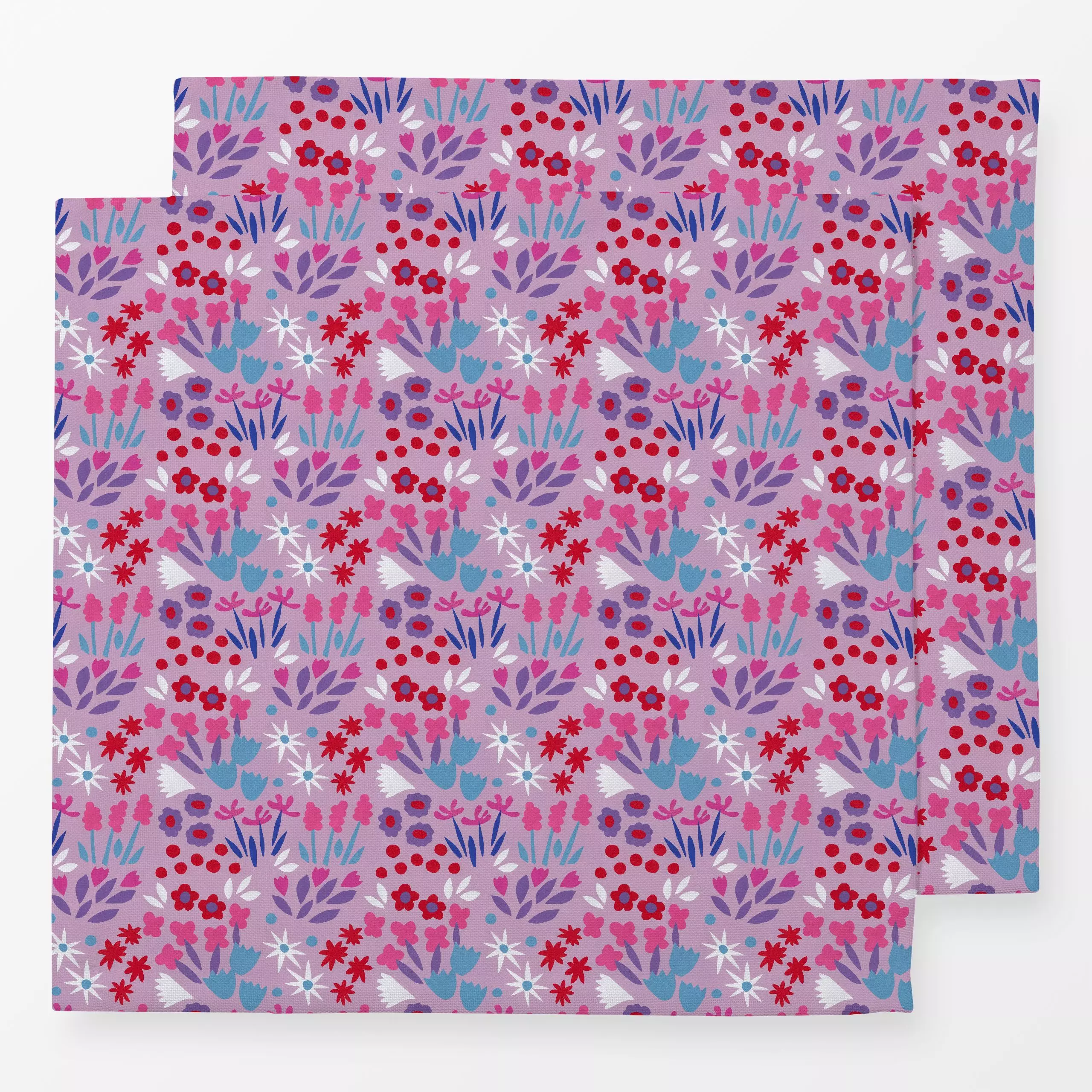 Servietten Millefleurs Small - Blumen & Florales, Frühling, Pflanzen & Botanik - von „Iris Knabenschuh Textildesign"; Blumen...