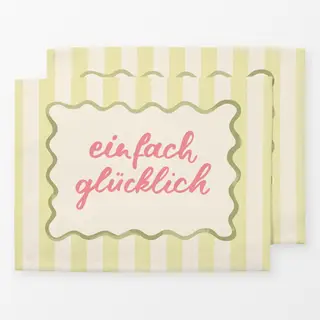 Tischset einfach glücklich gelb