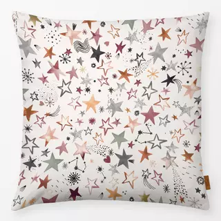 Kissen Winter Xmas Stars Copper