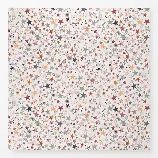 Tischdecke Winter Xmas Stars Copper