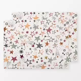 Tischset Winter Xmas Stars Copper