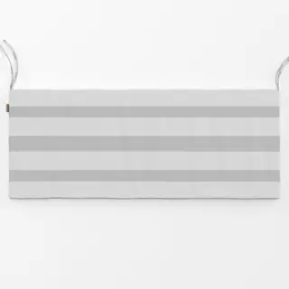 Bankauflage chillgrau gestreift