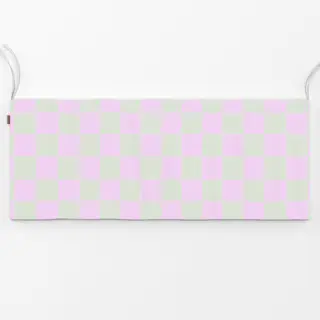 Bankauflage Lucky Me Pink Mint Retro Karo