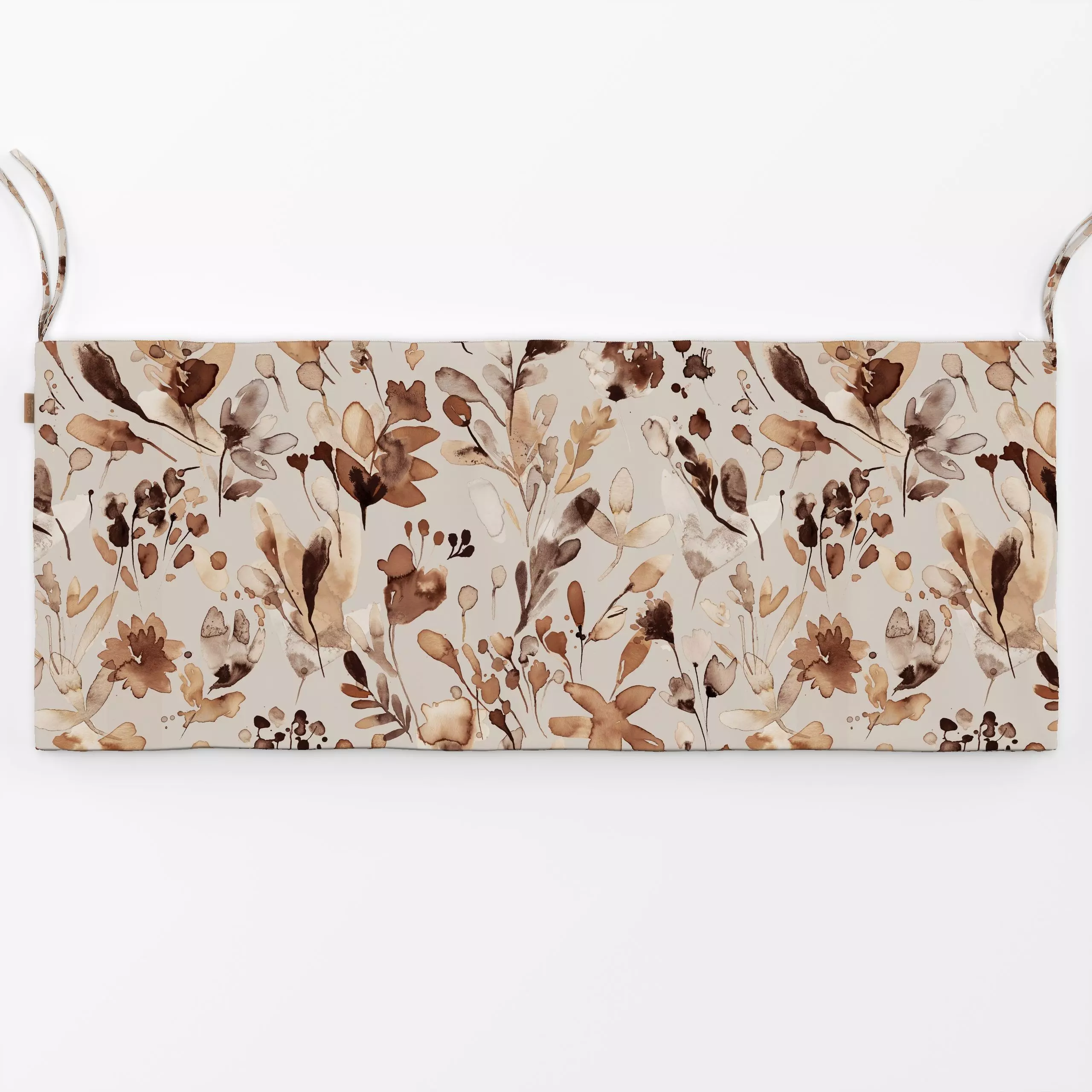 Bankauflage Rustic Wild Grasses Terracotta - Herbst, Natur & Landschaft, Pflanzen & Botanik - von „Ninola Design "; Aquarell...