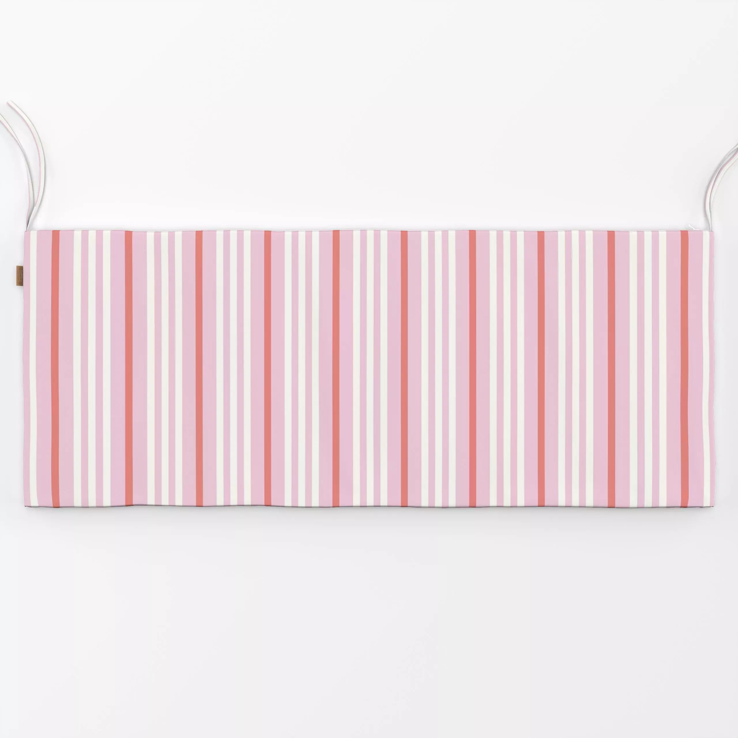 Bankauflage Pink Hamptons summer stripes - Symbole & Muster - von „Vivian Hasenclever"; Strand, pink, coastal, Beach, stripe...