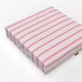 Bodenkissen Pink Hamptons summer stripes