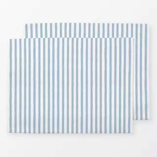 Tischset Streifen weiß-blau