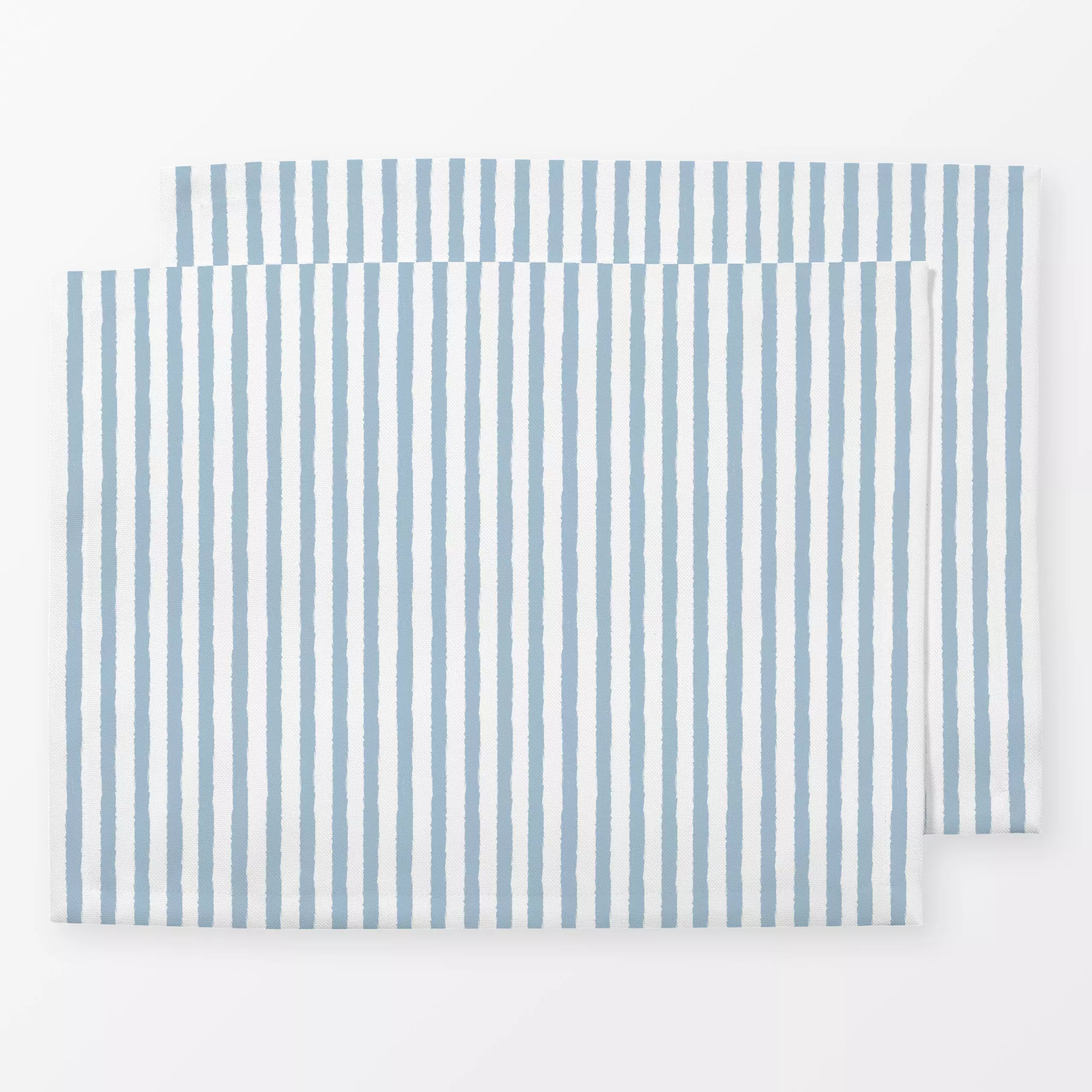 Tischset Streifen weiß-blau - Sommer, Symbole & Muster - von „Sara Maria"; Streifen, minimalistisch, stripes, blue, Sommerli...