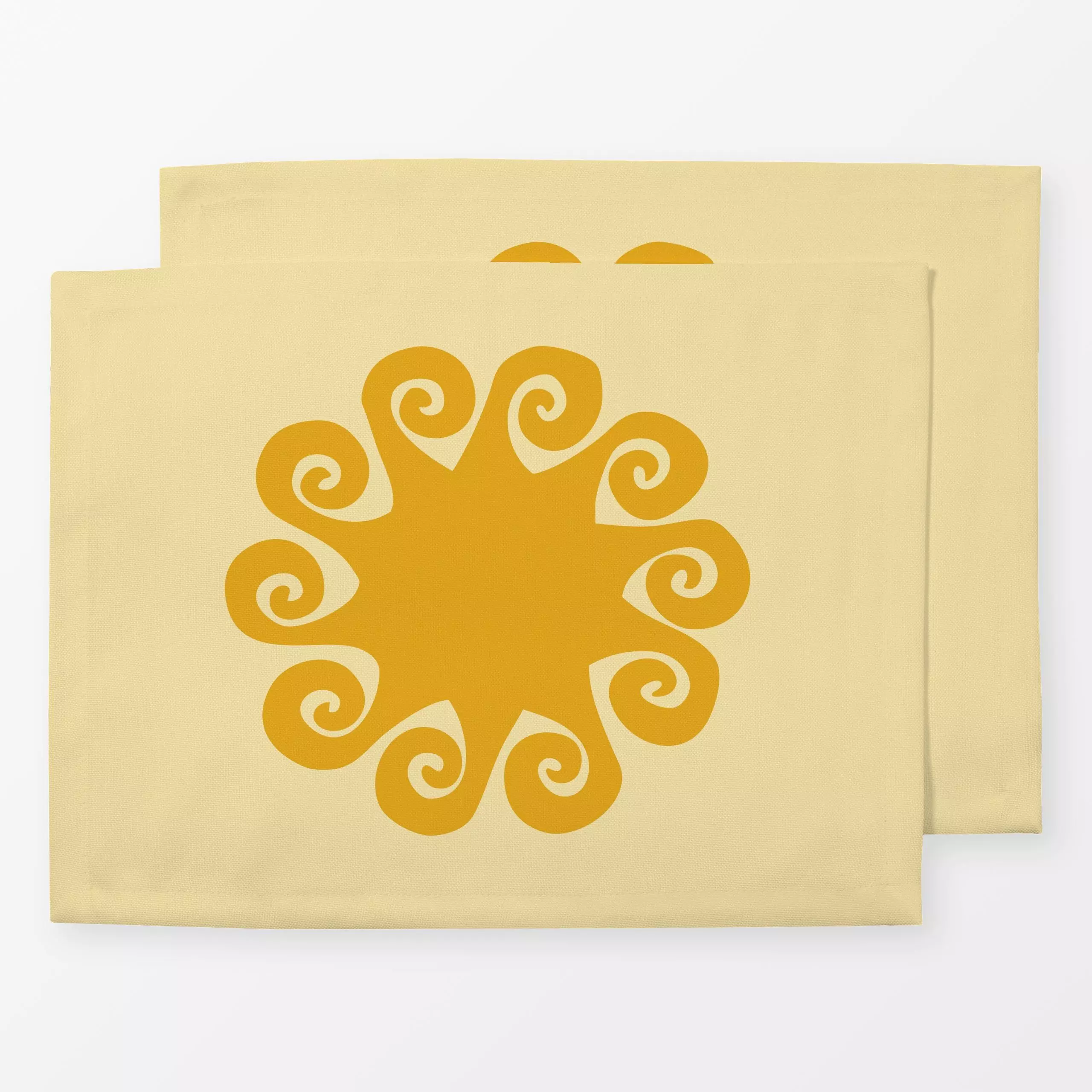 Tischset Sonne 2 Wendemotiv - Natur & Landschaft, Symbole & Muster, Astronomie & Weltraum - von „textilwerk"; boho, hippie, ...