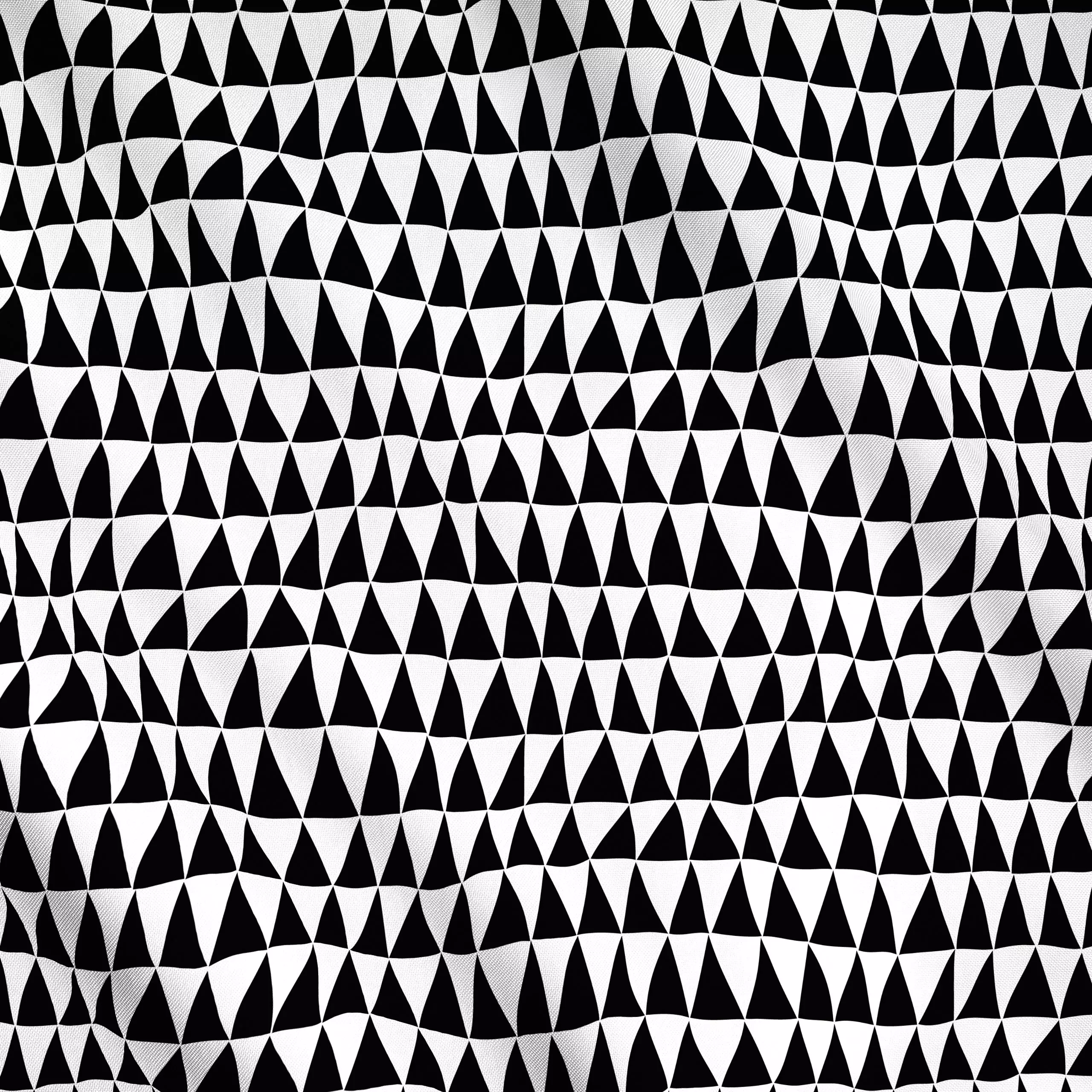 Meterware Odd Triangles schwarzweiß - Symbole & Muster - von „Kathrin Woo“; minimal, abstrakt, Geometrisch, Hygge, modern, f...