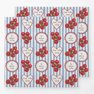 Servietten Picknick mit Tomaten