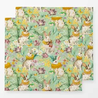 Servietten Osterhasen im Frühling 1
