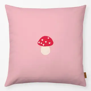 Kissen Love Mushroom rosa