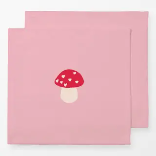 Servietten Love Mushroom rosa