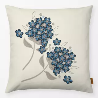 Kissen Lost Garden Flowers blau