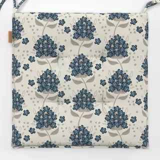 Sitzkissen Lost Garden Flowers blau