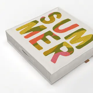 Bodenkissen Tropical Summer Creme