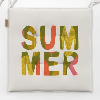 Sitzkissen Tropical Summer Creme