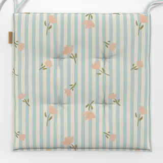 Sitzkissen Landliebe Tulpen und Streifen