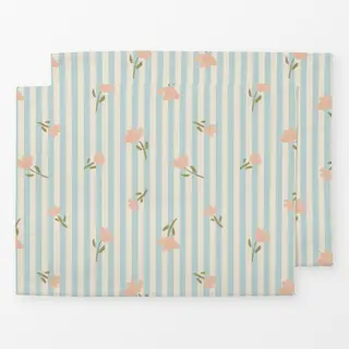 Tischset Landliebe Tulpen und Streifen