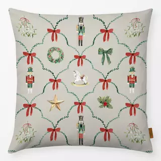 Kissen Weihnachts Nostalgie beige