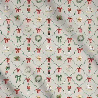 Meterware Weihnachts Nostalgie beige