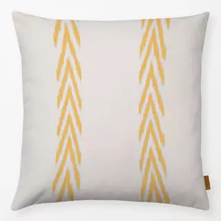 Kissen Stripes Ikat Yellow