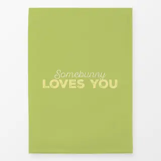 Geschirrtücher Somebunny loves you Typo green