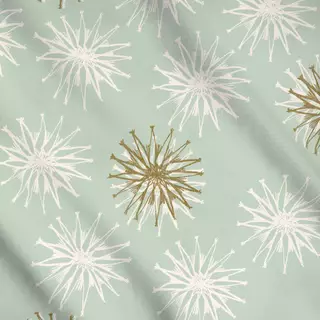 Meterware Strohsterne mint