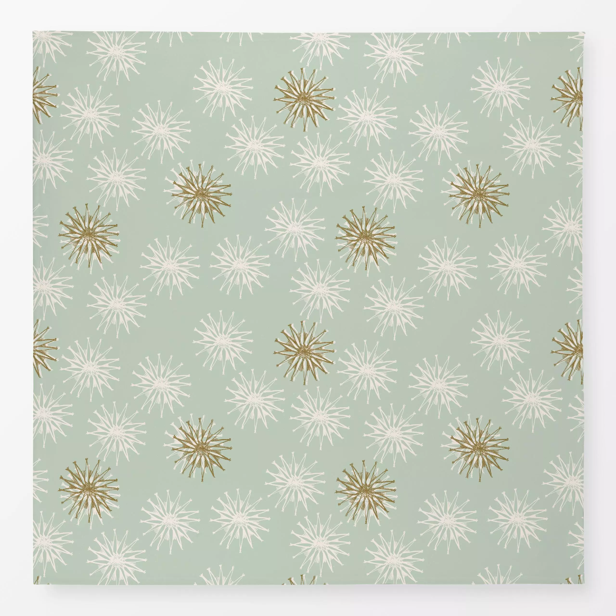 Tischdecke Strohsterne mint - Weihnachten, Winter - von „Julia Schumacher"; Tannenbaum, Sterne, Weihnachten, Minimalismus, W...