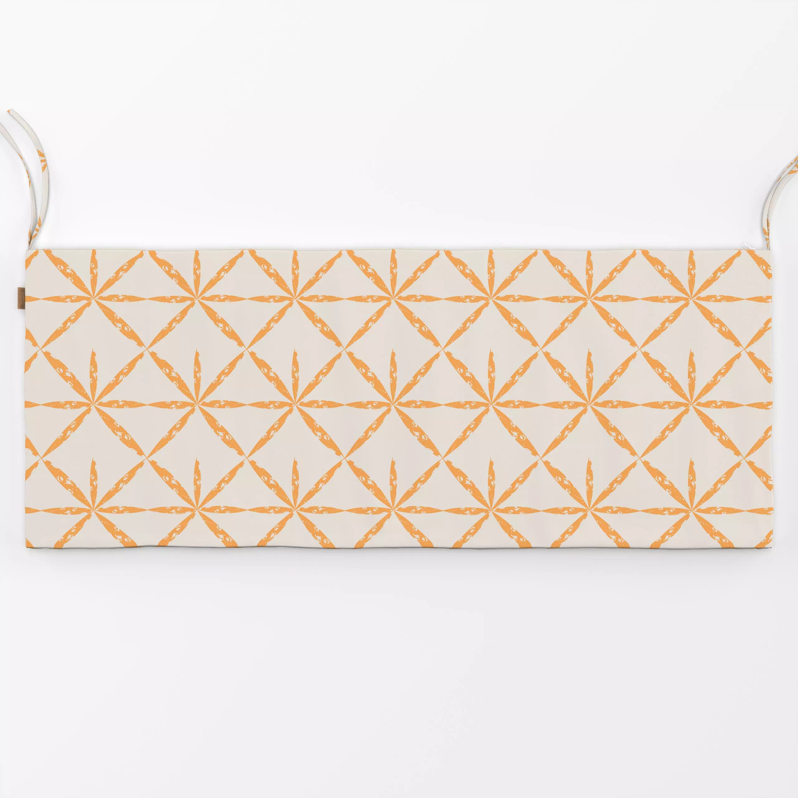 Bankauflage Boho Star Brush Orange - Symbole & Muster - von „Patries Elisabeth"; Muster, abstrakt, Retro, Geometrisch, boho,...