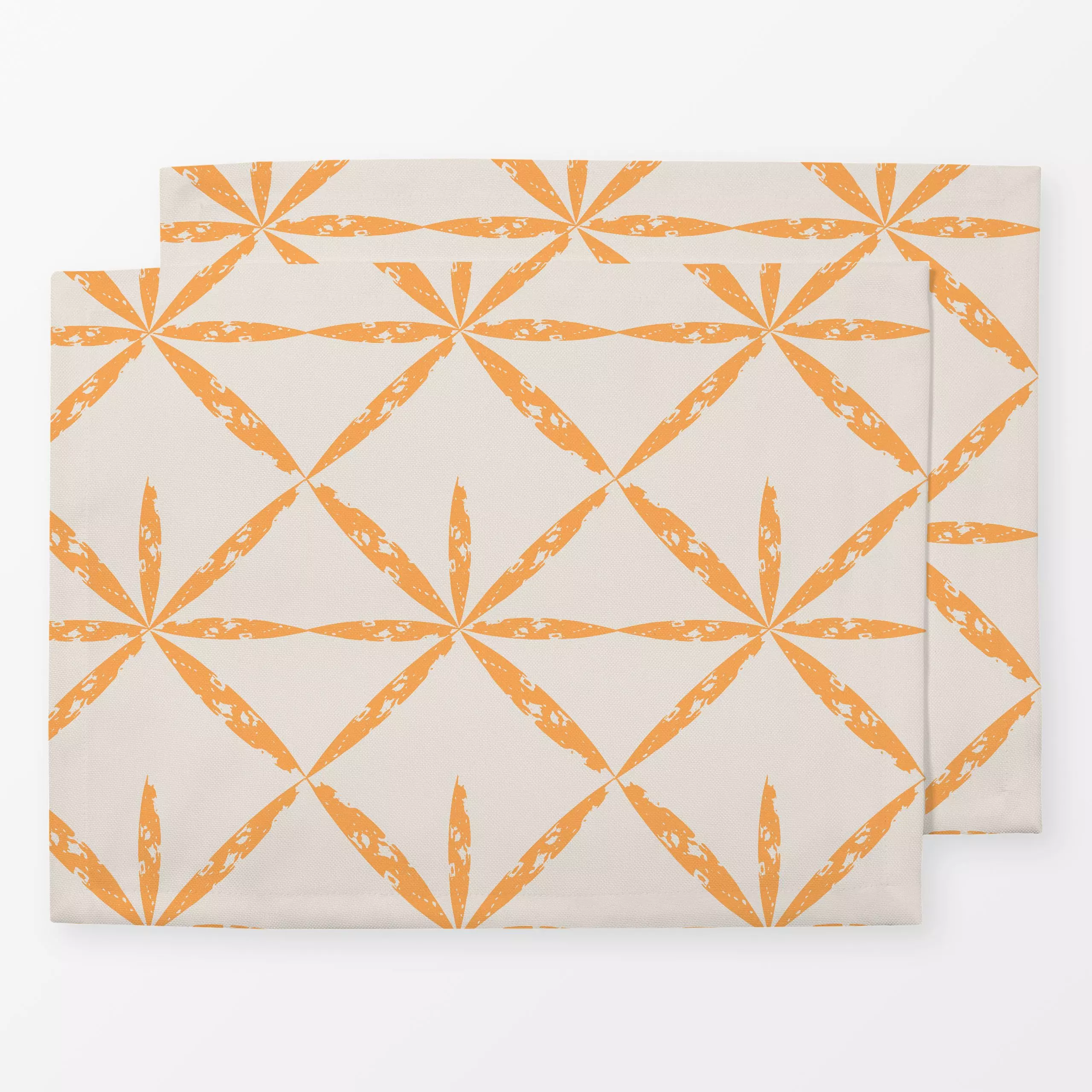 Tischset Boho Star Brush Orange, gemustert, von Patries Elisabeth