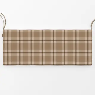 Bankauflage Plaid Brown Beige