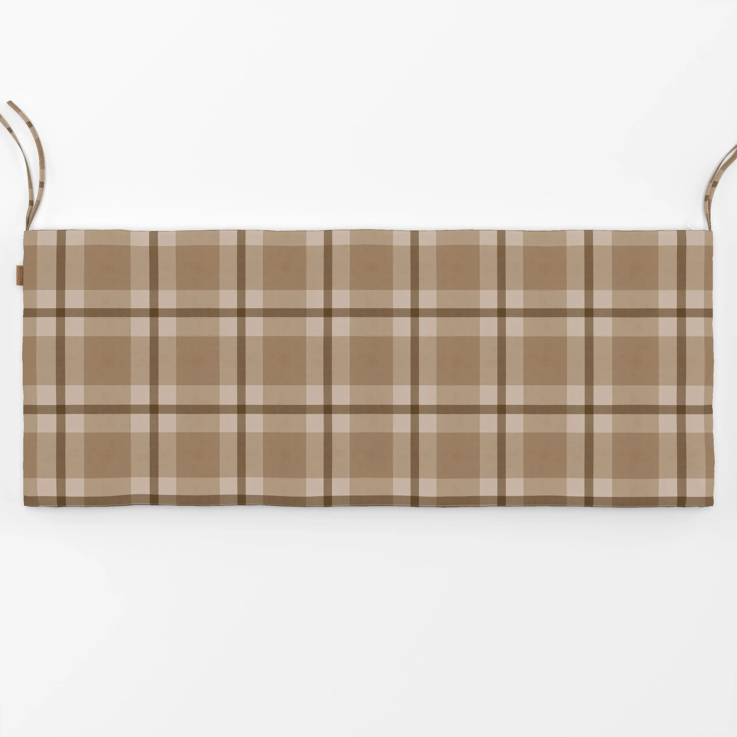 Bankauflage Plaid Brown Beige - Herbst, Symbole & Muster - von „Andrea Haase"; klassisch, erdfarben, herbstlich, neutral, tr...
