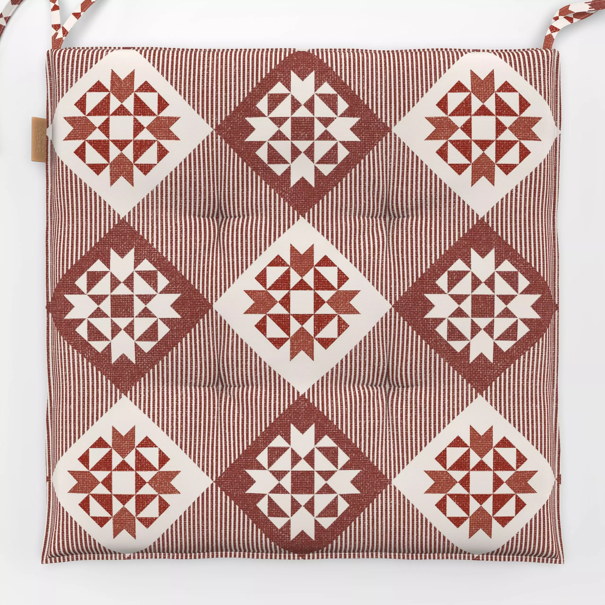 Sitzkissen Nordic winter fliesen II - Symbole & Muster - von „Bloomery Decor"; Muster, abstrakt, Geometrisch, Winter, Nordic...
