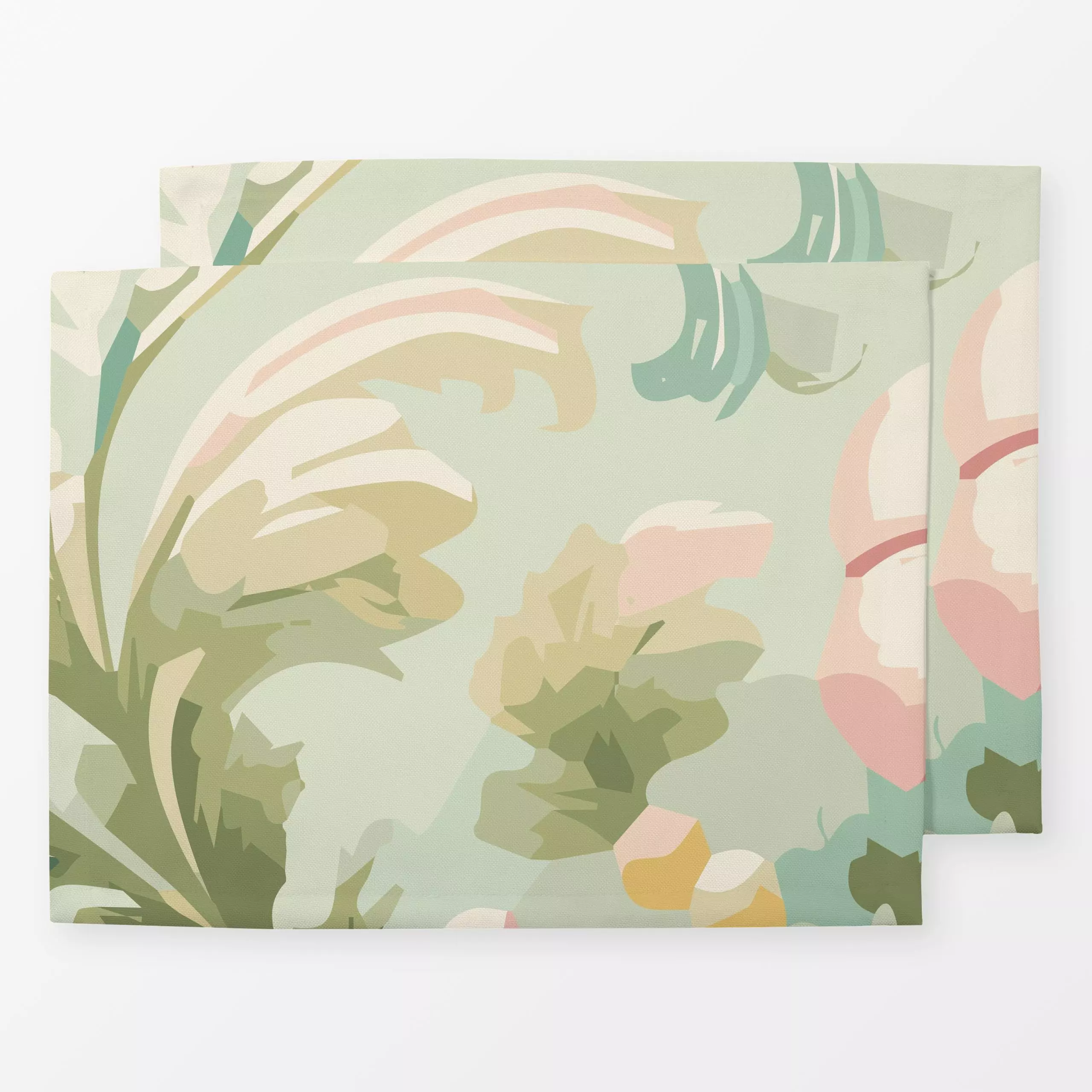 Tischset Botanischer Barock Blätter 1, Blumen, Sommer, von Primus Pattern
