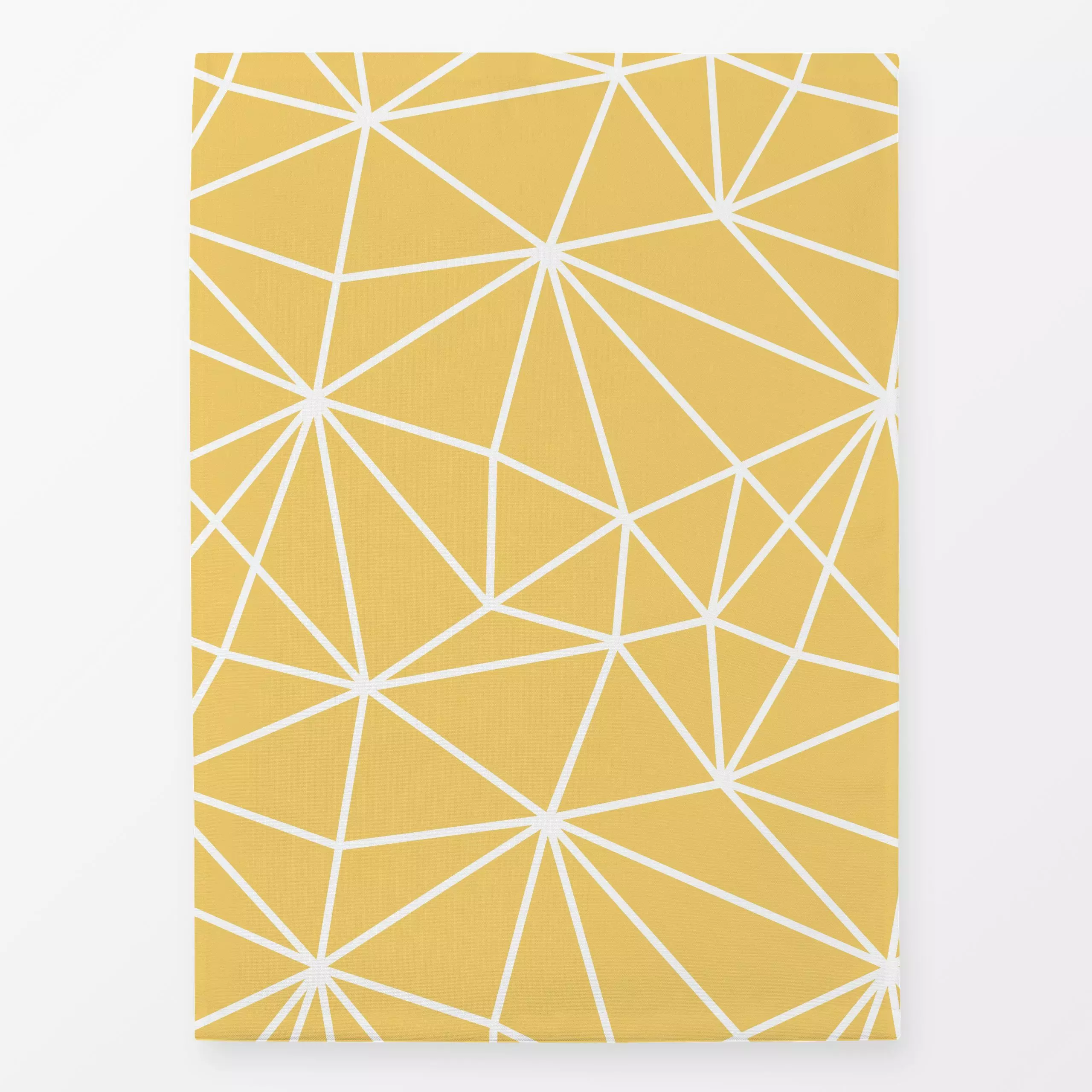 Geschirrtücher Grafische Linien Gelb-Koralle - Sommer, Symbole & Muster, Anlässe, Ostern - von „Heyduda"; Muster, skandinavi...