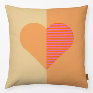 Kissen Streifen Herz