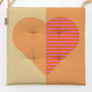 Sitzkissen Streifen Herz