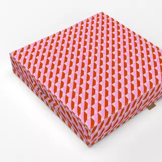 Bodenkissen Blush Tangerine Geometric