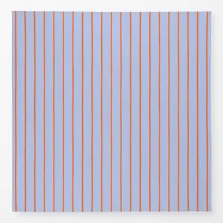 Tischdecke Streifen hellbau orange