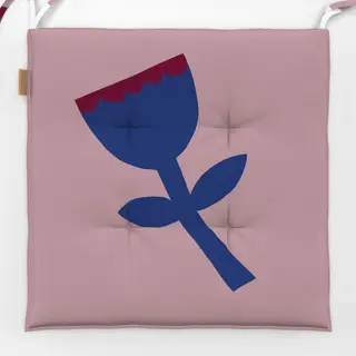 Sitzkissen Frühling Tulpe blau rosa
