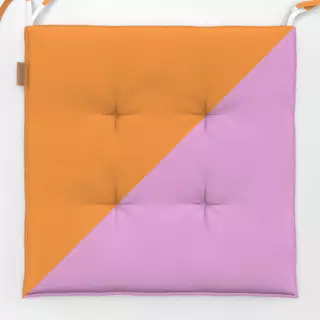 Sitzkissen Diagonal orange rosa